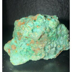 UV Reactive Raw Green Chrysoprase Crystal | 1.92" Heart Chakra Healing Stone